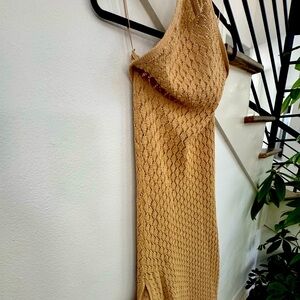 Cult Gaia sand Knit Dress or coverup - never worn!  w/tags